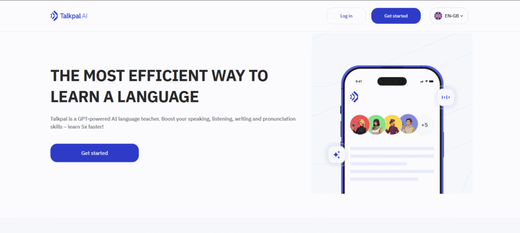 TalkPal AI conversation interface 