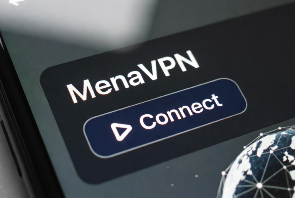 MenaVPN app interface 