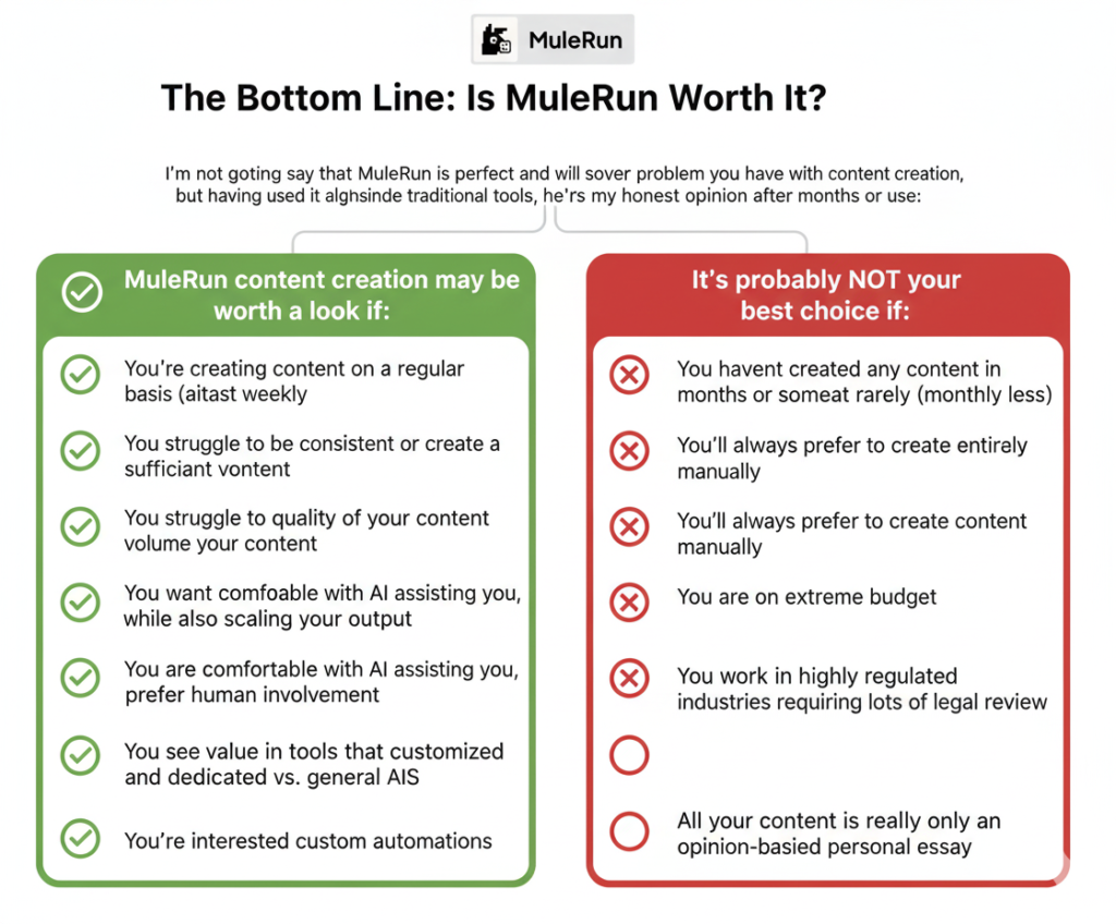 decision flowchart for choosing MuleRun